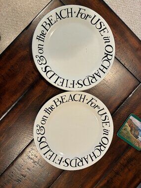 Emma Bridgewater picnic plates Toast and Marmalade (8) GUC